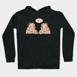 Two sheep having a conversation. Hoodie